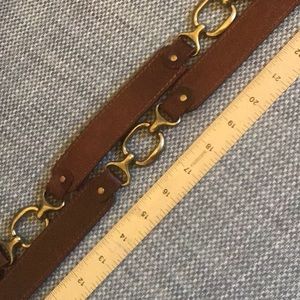 Fina Firenze Brown leather double leather belt